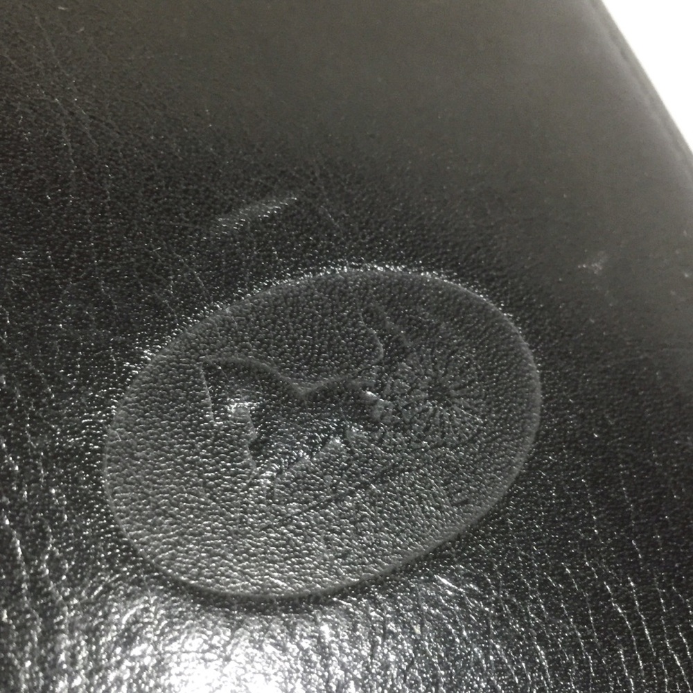Celine carriage logo black leather large vintage bifold wallet - Picture 3 of 11
